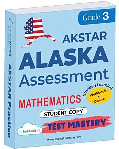 AKSTAR Test Mastery tedBook® - Grade 3 Math, Student Copy