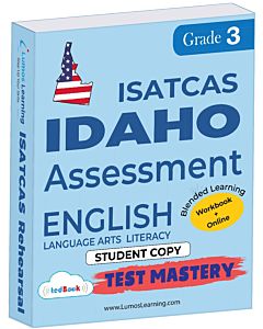 ISATCAS Test Mastery tedBook® - Grade 3 ELA, Student Copy