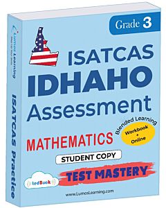 ISATCAS Test Mastery tedBook® - Grade 3 Math, Student Copy