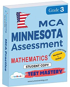 MCA Test Mastery tedBook® - Grade 3 Math, Student Copy