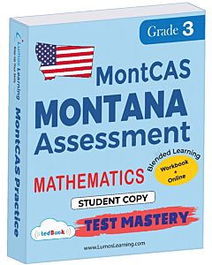 MontCAS Test Mastery tedBook® - Grade 3 Math, Student Copy