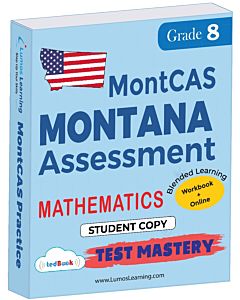 MontCAS Test Mastery tedBook® - Grade 8 Math, Student Copy