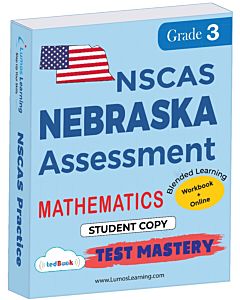 NSCAS Test Mastery tedBook® - Grade 3 Math, Student Copy