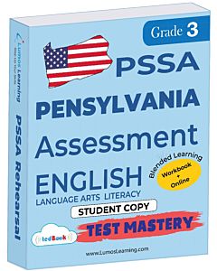 PSSA Test Mastery tedBook® - Grade 3 ELA, Student Copy