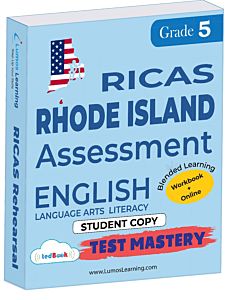 RICAS Test Mastery tedBook® - Grade 5 ELA, Student Copy