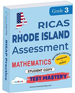 RICAS Test Mastery tedBook ® - Grade 3 Math, Student Copy