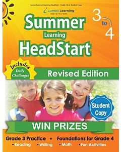 Lumos Summer Learning HeadStart Grade 3 to 4, Student Copy