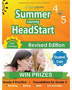 Lumos Summer Learning HeadStart Grade 4 to 5, Student Copy