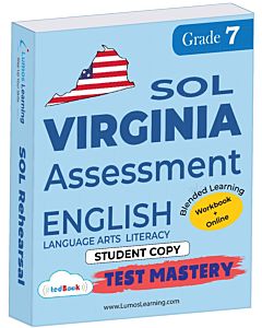 SOL Test Mastery tedBook® - Grade 7 ELA, Student Copy