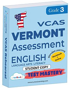 VCAS Test Mastery tedBook® - Grade 3 ELA, Student Copy