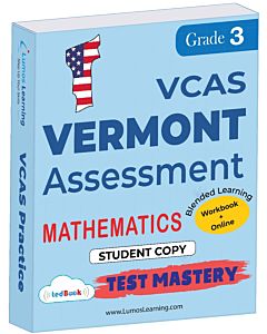 VCAS Test Mastery tedBook® - Grade 3 Math, Student Copy