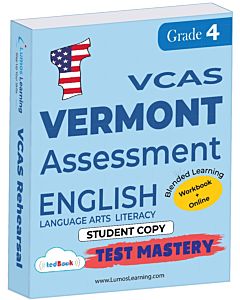 VCAS Test Mastery tedBook® - Grade 4 ELA, Student Copy