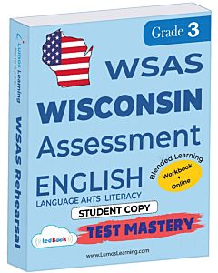 WSAS Test Mastery tedBook® - Grade 3 ELA , Student Copy